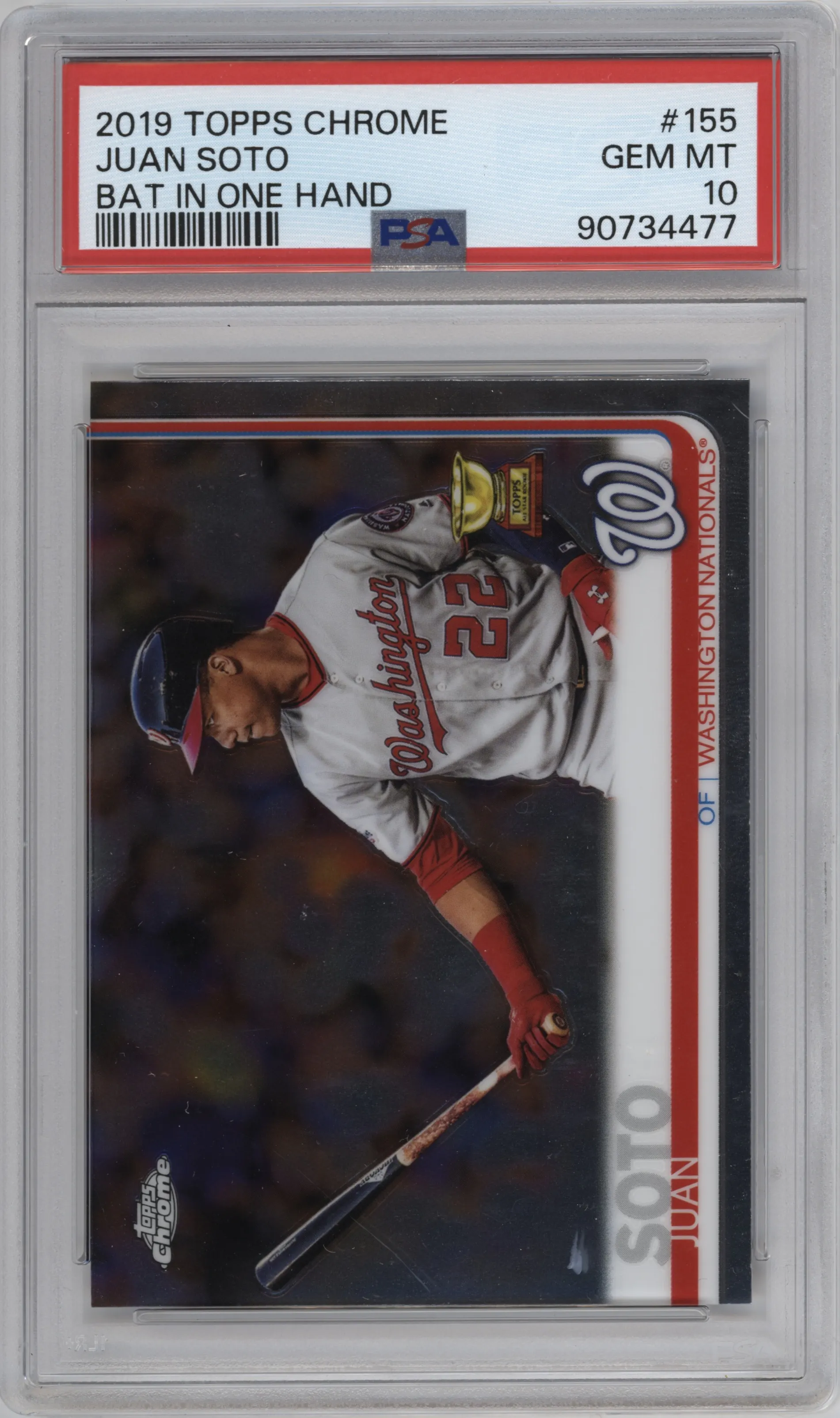 2019 Topps Chrome Juan Soto PSA 10