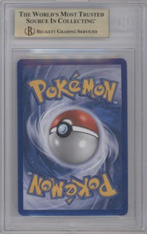 Rhyperior LV. X from the 2008 Pokemon D&P set graded by Beckett and given an overall grade of 9.5.
