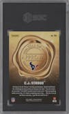 C.J. Stroud from the 2023 Panini Zenith set featuring a Blue parallel graded by SGC and given an overall grade of 10.