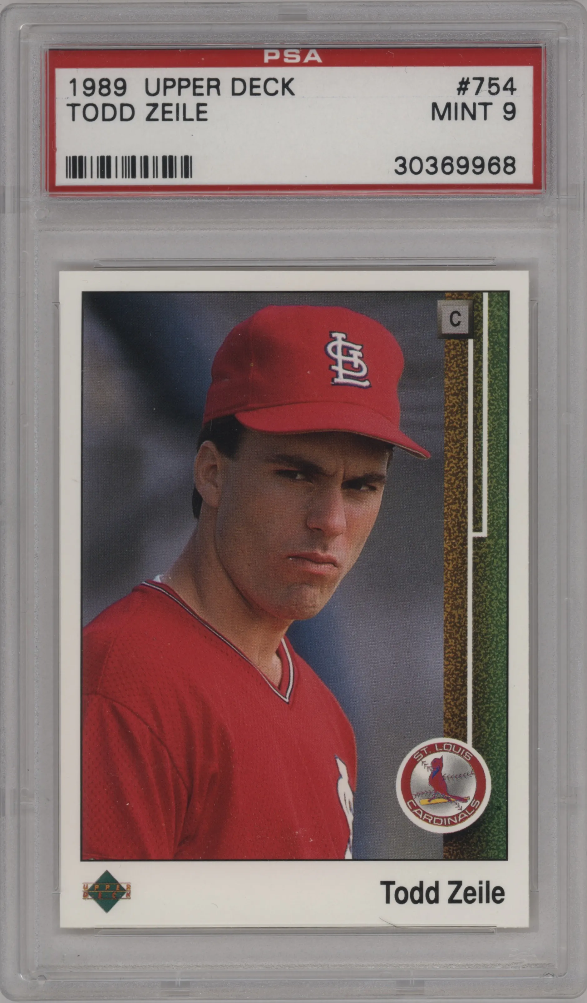 1989 Upper Deck Todd Zeile PSA 9