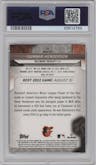 Gunnar Henderson from the 2023 Bowman's Best set featuring a Refractor parallel graded by PSA and given an overall grade of 10.