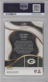 Jayden Reed  from the 2023 Panini Select set featuring a Tri-Color parallel graded by PSA and given an overall grade of 10.