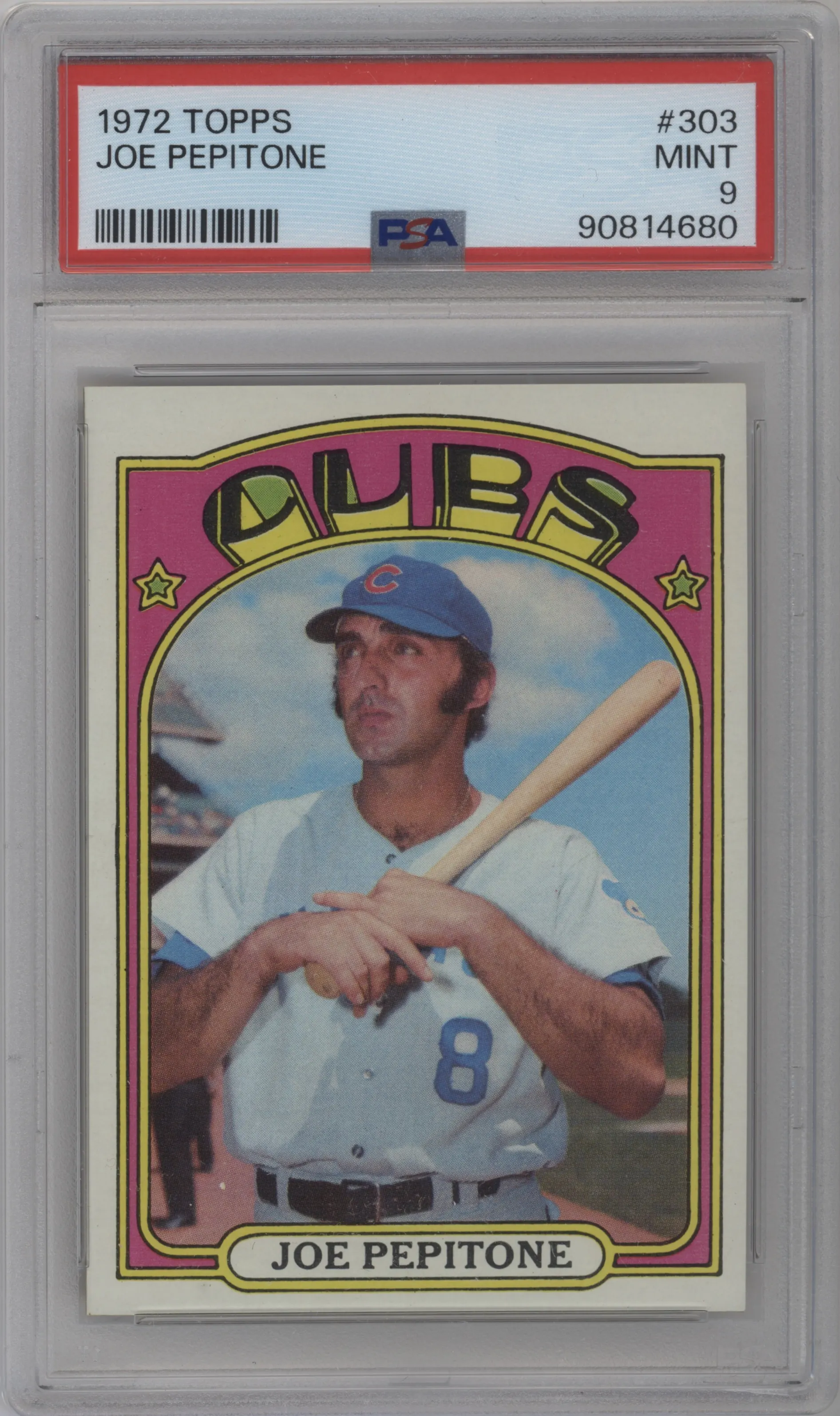 1972 Topps Joe Pepitone #303 PSA 9