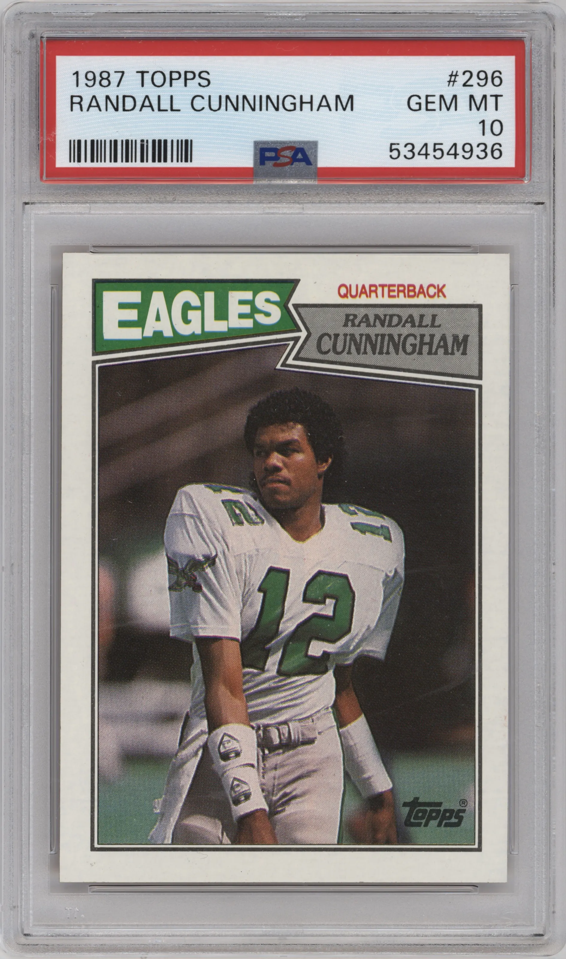 1987 Topps Randall Cunningham #296 PSA 10