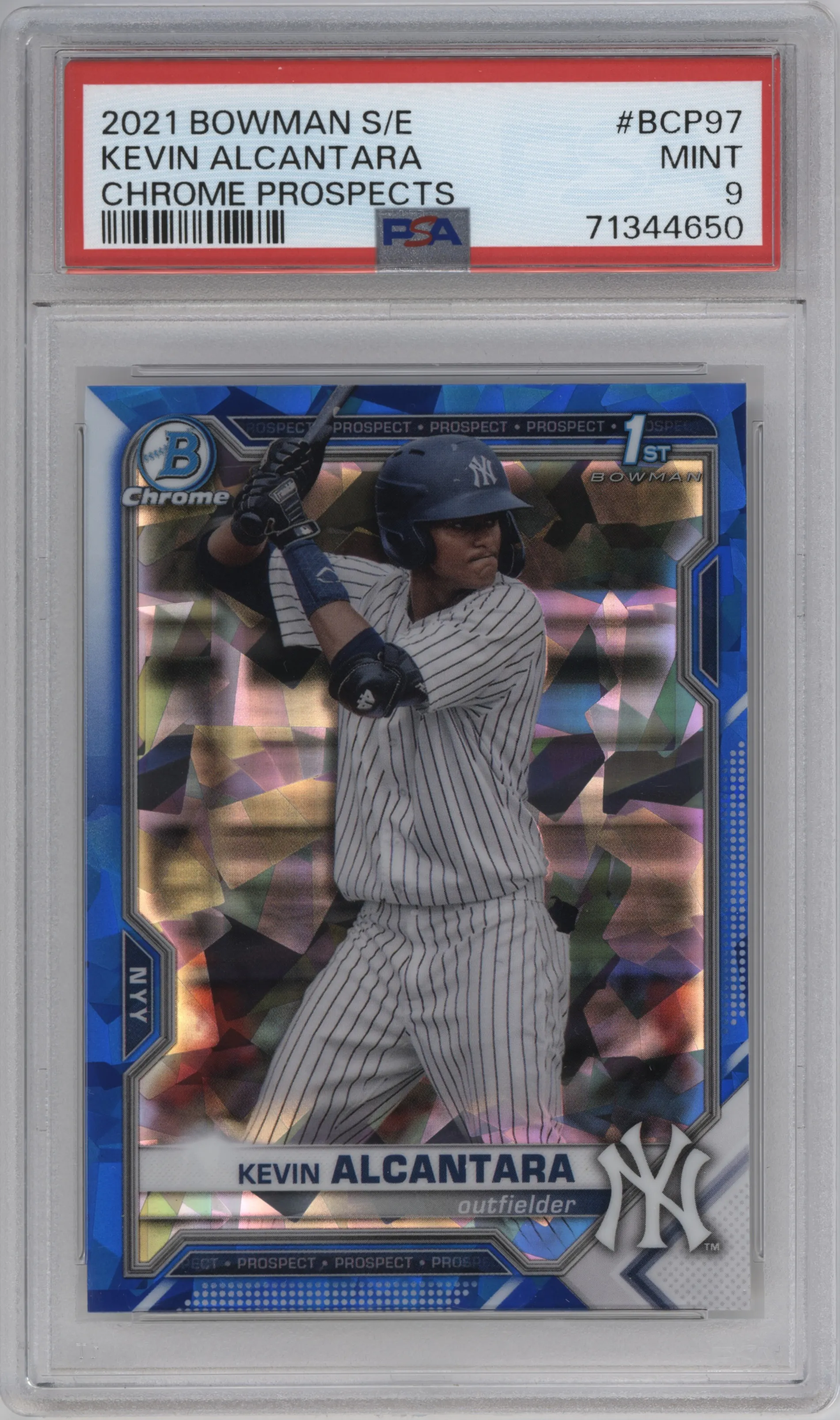 2021 Bowman Sapphire Edition Chr.Pros. Kevin Alcantara PSA 9