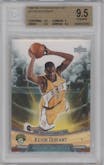 Kevin Durant from the 2007-08 Upper Deck Rookie Box Set set graded by Beckett and given an overall grade of 9.5.