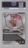 Jayden Daniels from the 2024 Panini Prizm set graded by PSA and given an overall grade of 9.
