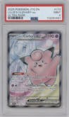 Lillie's Clefairy ex from the 2025 Pokemon SV set graded by PSA and given an overall grade of 9.