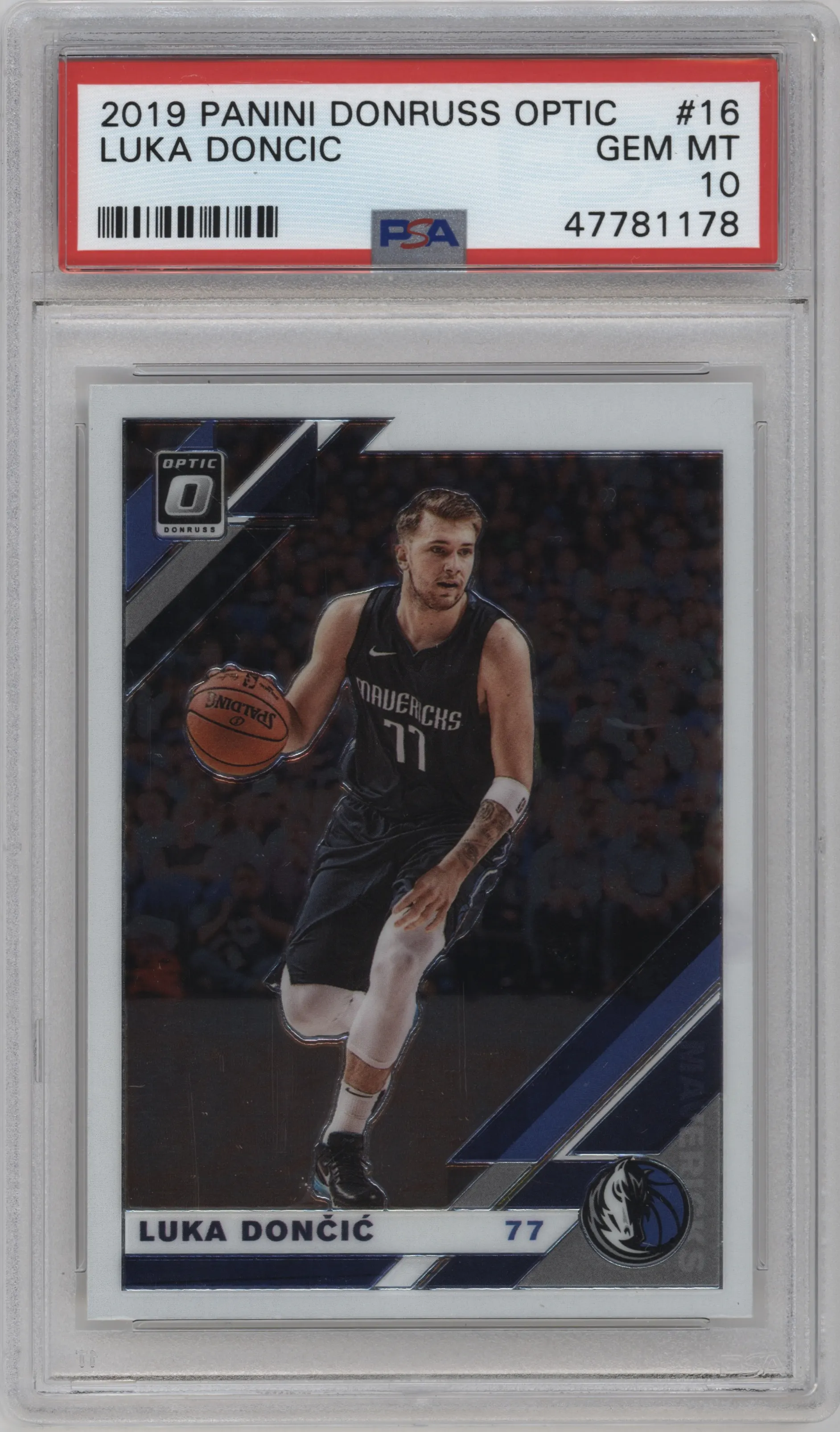 2019 Panini Donruss Optic Luka Doncic PSA 10