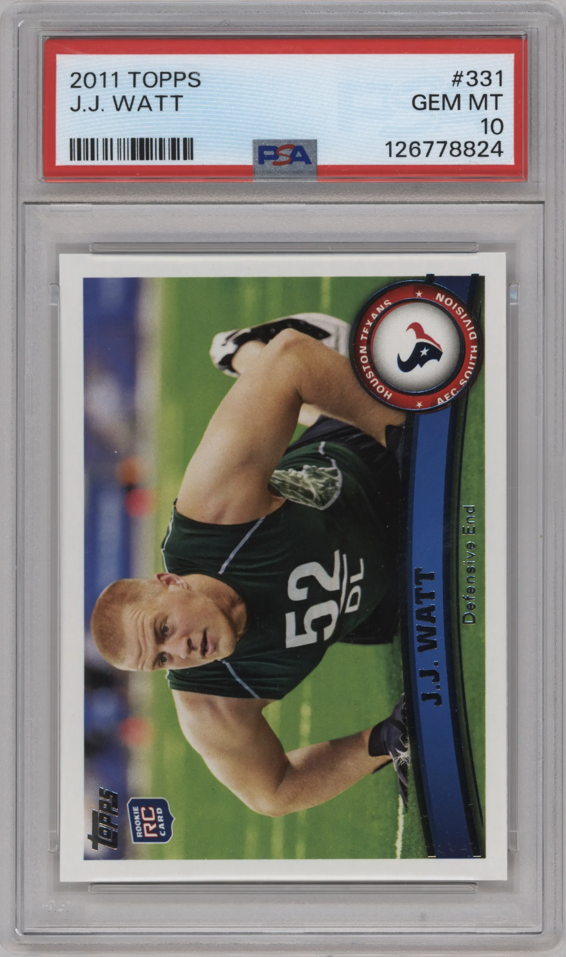 2011 Topps J.J. Watt #331 PSA 10