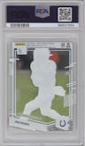 Josh Downs from the 2023 Clearly Donruss set graded by PSA and given an overall grade of 10.
