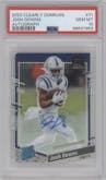 Josh Downs from the 2023 Clearly Donruss set graded by PSA and given an overall grade of 10.