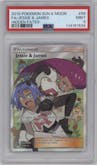 Jessie/James from the 2019 Pokemon S&M  set graded by PSA and given an overall grade of 9.