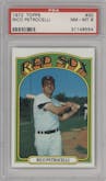 Rico Petrocelli from the 1972 Topps set graded by PSA and given an overall grade of 8.
