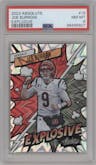 Joe Burrow from the 2023 Panini Absolute set graded by PSA and given an overall grade of 8.