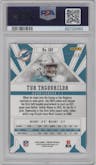Tua Tagovailoa from the 2020 Panini Phoenix set featuring a Pink parallel graded by PSA and given an overall grade of 9.