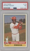 George Foster from the 1976 Topps set graded by PSA and given an overall grade of 7.