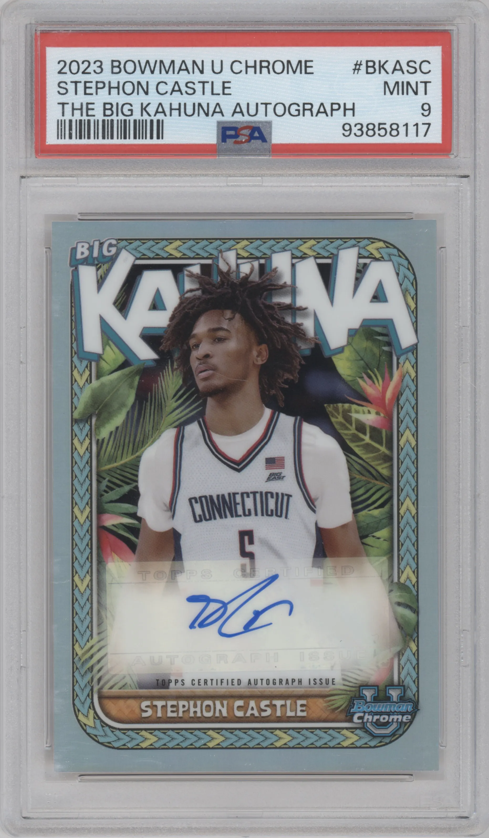 2023 Bowman U Chrome The Big Kahuna Auto Stephon Castle #BKA-SC PSA 9