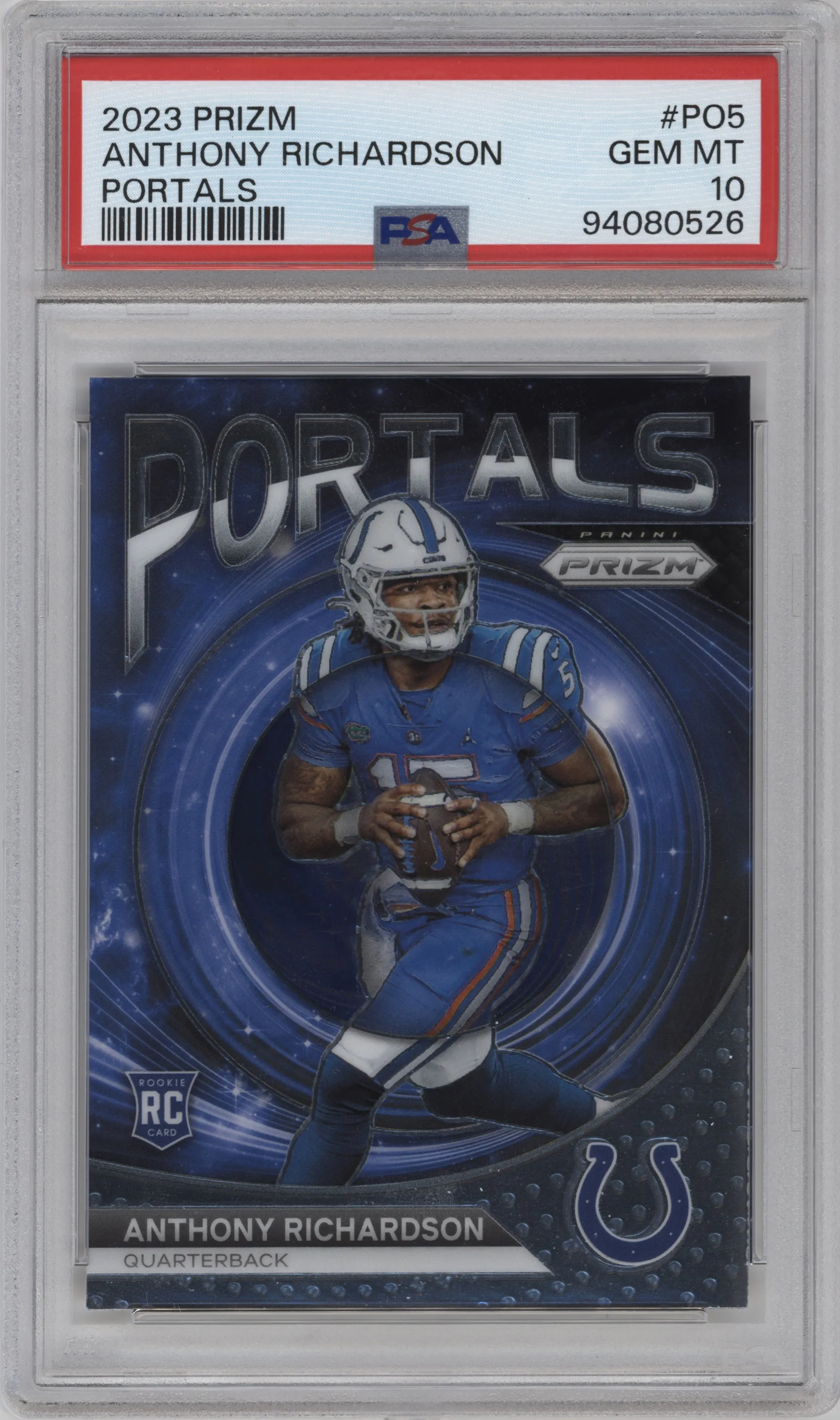 2023 Panini Prizm Portals Anthony Richardson #PO-5 PSA 10