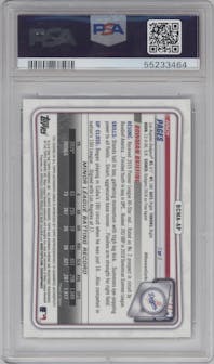 Andy Pages from the 2020 Bowman Chrome Mega Box set graded by PSA and given an overall grade of 9.