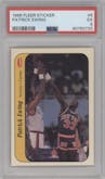 Patrick Ewing from the 1986-87 Fleer set graded by PSA and given an overall grade of 5.
