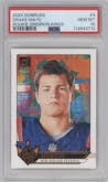 Drake Maye  from the 2024 Donruss set graded by PSA and given an overall grade of 10.
