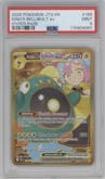 Iono's Bellibolt ex from the 2025 Pokemon SV set graded by PSA and given an overall grade of 9.