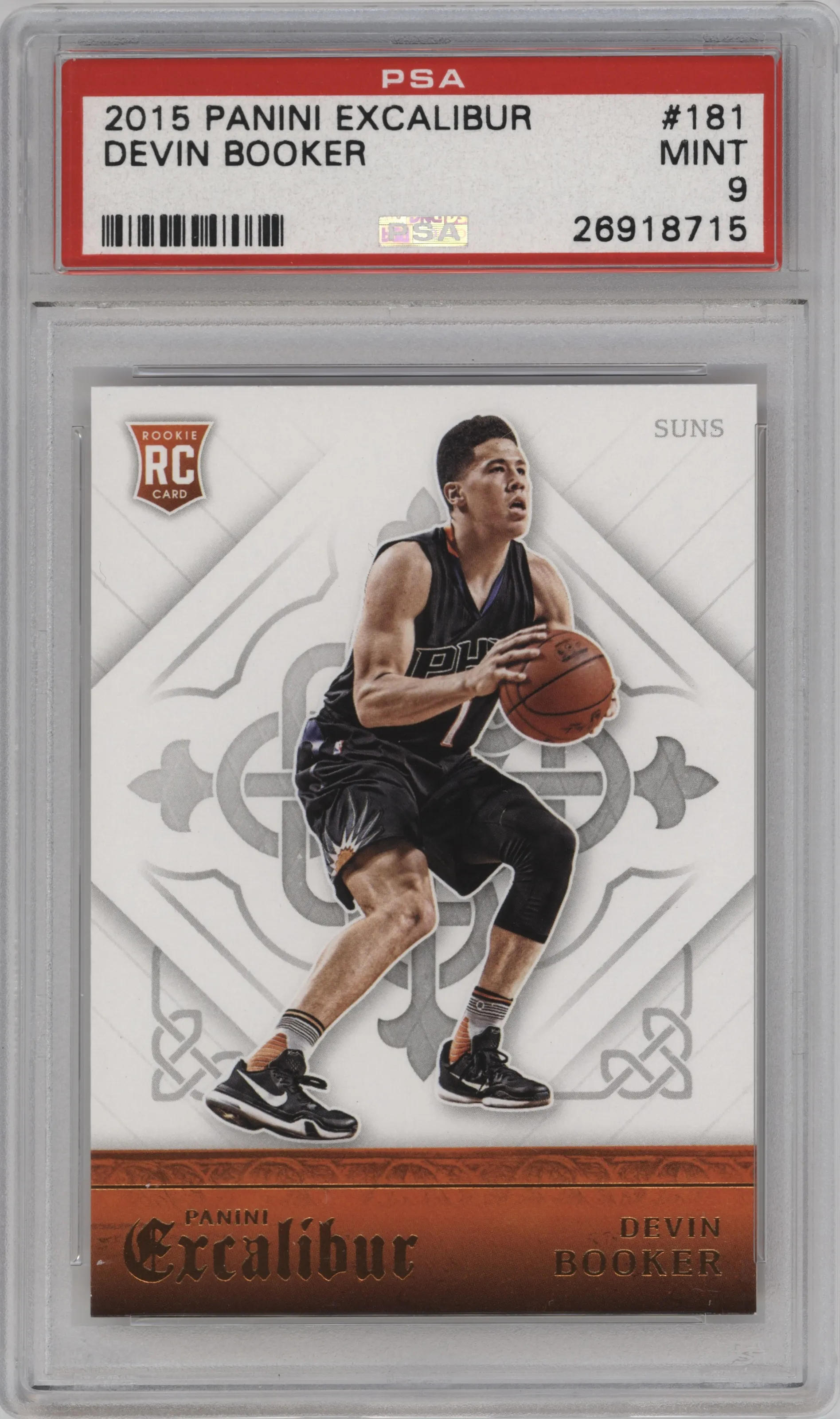2015 Panini Excalibur Devin Booker PSA 9