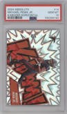 Michael Penix Jr. from the 2024 Panini Absolute set graded by PSA and given an overall grade of 10.