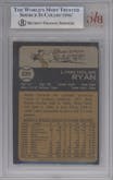 Nolan Ryan from the 1973 Topps set graded by Beckett and given an overall grade of 6.