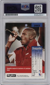 Shaquille O'Neal from the 1993-94 SkyBox Premium set graded by PSA and given an overall grade of 0.