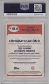 Michael Penix Jr.  from the 2023 Bowman Chrome University set graded by PSA and given an overall grade of 9.