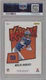 Malik Nabers from the 2024 Panini Absolute set graded by PSA and given an overall grade of 10.