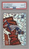 Malik Nabers from the 2024 Panini Absolute set graded by PSA and given an overall grade of 10.