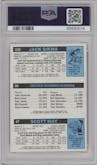 Jack Sikma/Larry Bird/Scott May from the 1980-81 Topps set graded by PSA and given an overall grade of 8.