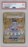 Terapagos Ex from the 2024 Pokemon SV set graded by PSA and given an overall grade of 9.