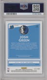 Josh Green from the 2020-21 Panini Donruss Optic set featuring a Blue parallel graded by PSA and given an overall grade of 10.