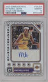 Maxwell Lewis from the 2023-24 Donruss Optic set graded by PSA and given an overall grade of 10.