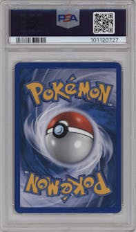 Scizor from the 2003 Pokemon E-CARD set graded by PSA and given an overall grade of 9.