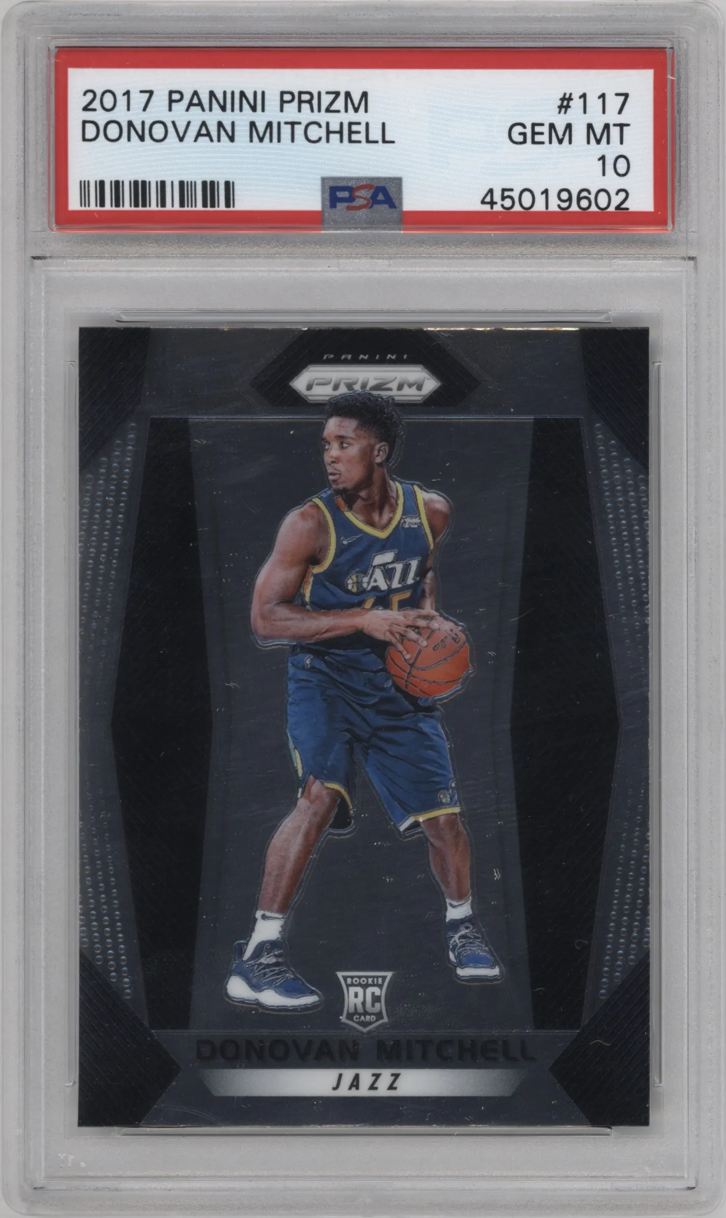 2017 Panini Prizm Donovan Mitchell #117 PSA 10