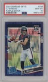 C.J. Stroud from the 2023 Donruss Optic set featuring a  Purple Shock parallel graded by PSA and given an overall grade of 10.