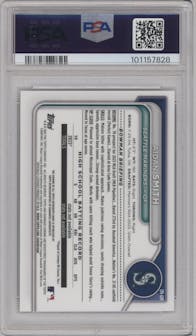 Aidan Smith from the 2024 Bowman set graded by PSA and given an overall grade of 9.