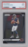 Caleb Williams from the 2024 Panini Prizm set graded by PSA and given an overall grade of 9.