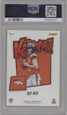 Bo Nix from the 2024 Panini Absolute set graded by PSA and given an overall grade of 10.