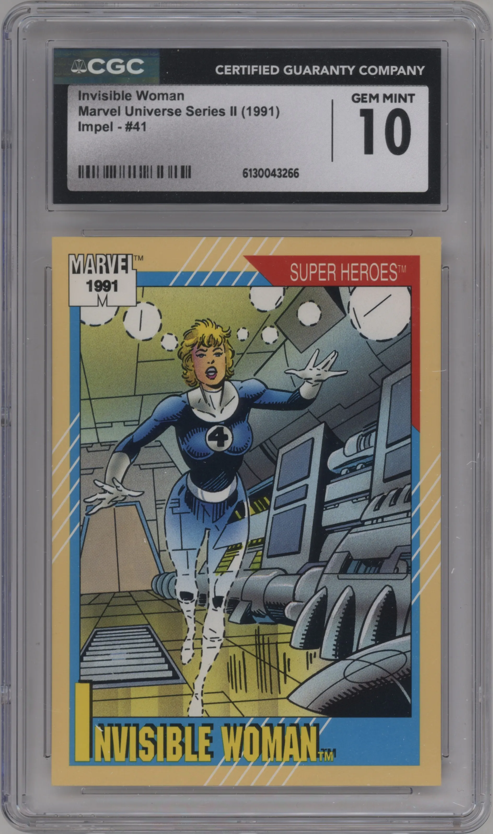 1991 Impel Marvel Universe Invisible Woman CGC 10