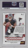 Michael Penix Jr. from the 2024 Panini Prizm set graded by PSA and given an overall grade of 10.