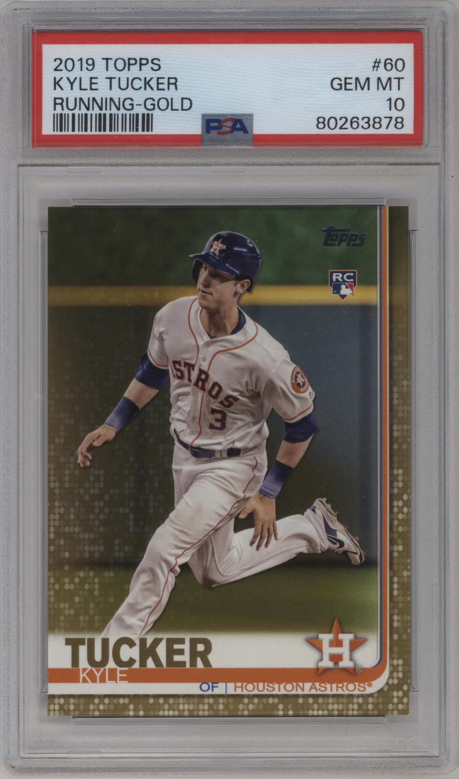 2019 Topps Series 1 Kyle Tucker Gold PSA 10