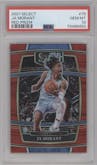 Ja Morant from the 2021-22 Panini Select set featuring a Red Prizm parallel graded by PSA and given an overall grade of 10.