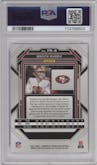 Brock Purdy from the 2022 Panini Chronicles set graded by PSA and given an overall grade of 10.
