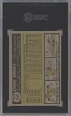 Ernie Banks from the 1961 Topps set graded by SGC and given an overall grade of 6.
